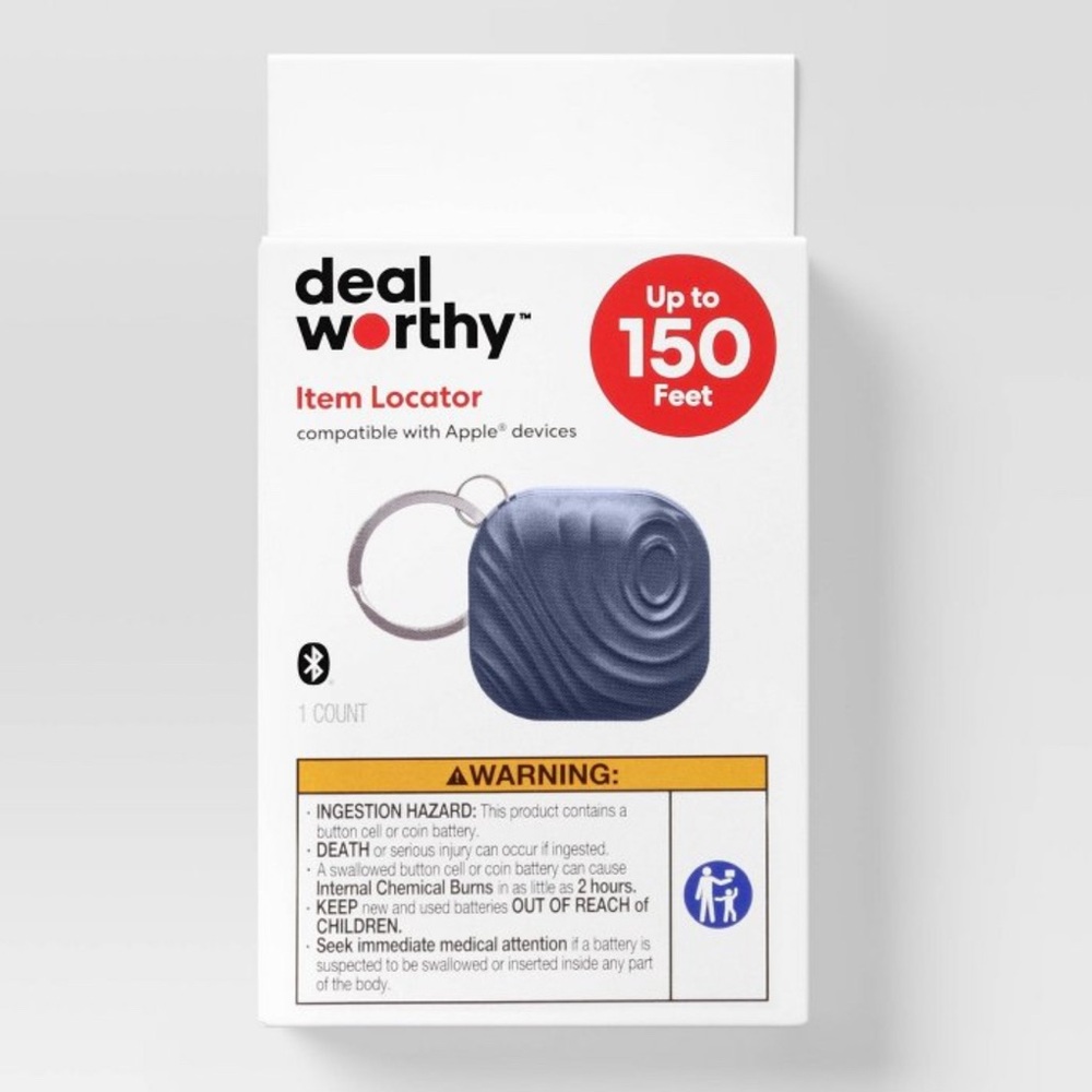 Air Tags Deal Worthy Black Item Locator compatible with Apple